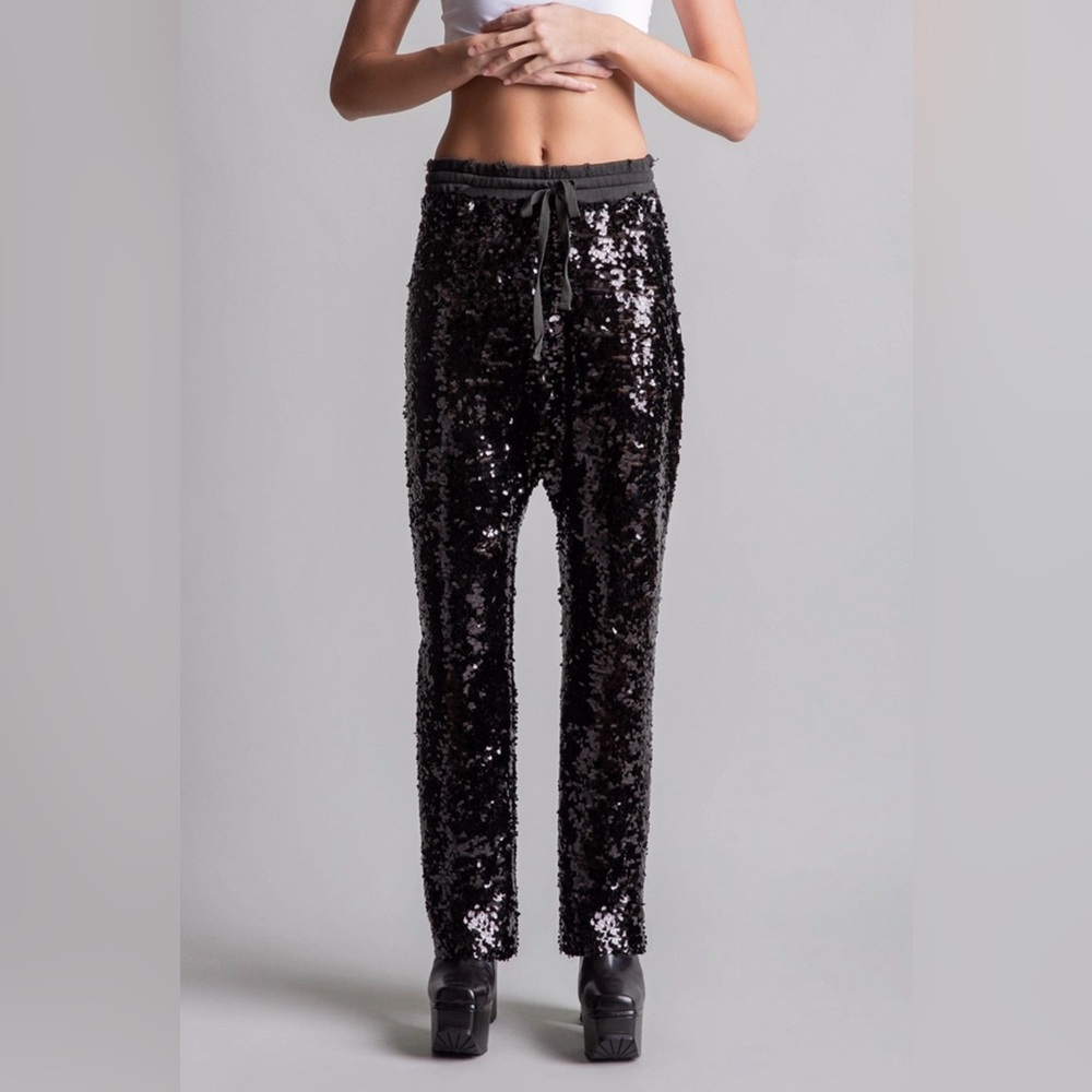 R13 Sequin Harem pants Black. Size XS. Brand new. $795

Color: black